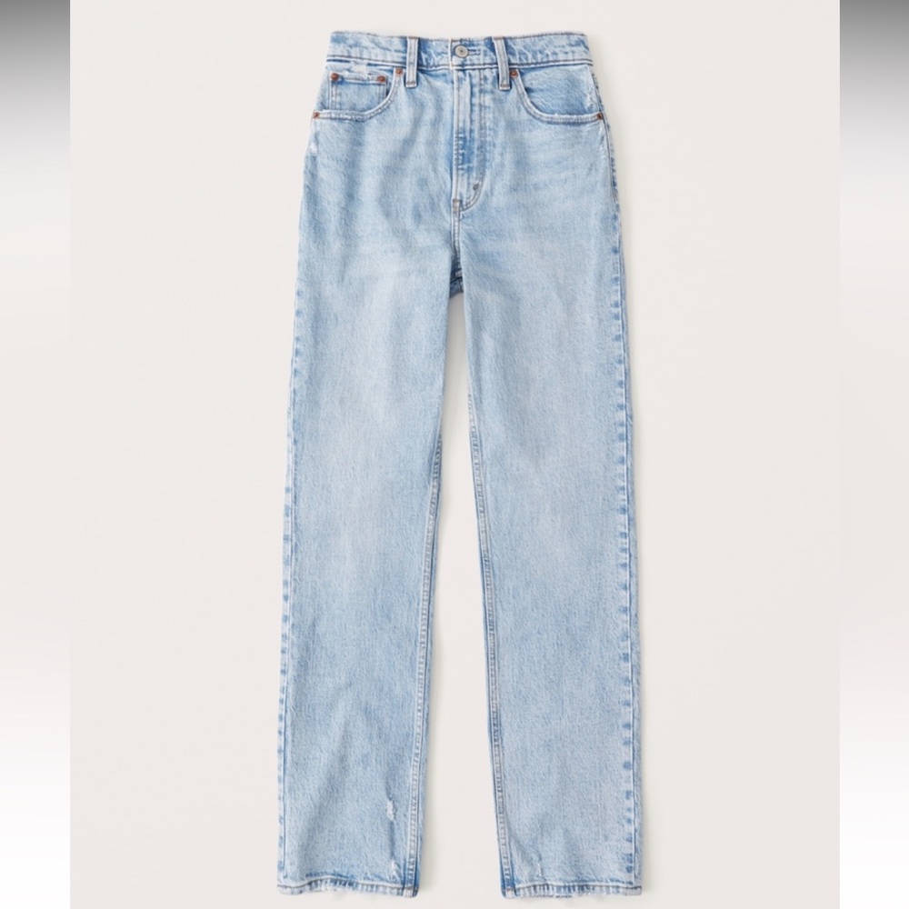 Abercrombie 90s Ultra High Rise Straight Jeans